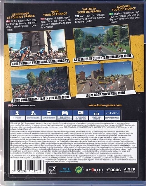 Le Tour de France 2017 - PS4 (B Grade) (Genbrug)